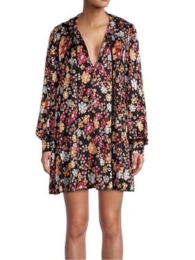 Free People Daisy Jane Long Sleeve Mini Floral Dress, size Small, New With Tags